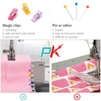 Doukey Large Sewing Clips Fabric Clips 50PCS Jumbo Quilt Clips for Quilting Assorted Colors, Multipurpose Craft Sewing Supplies Quilting Accessories Crafting Tools