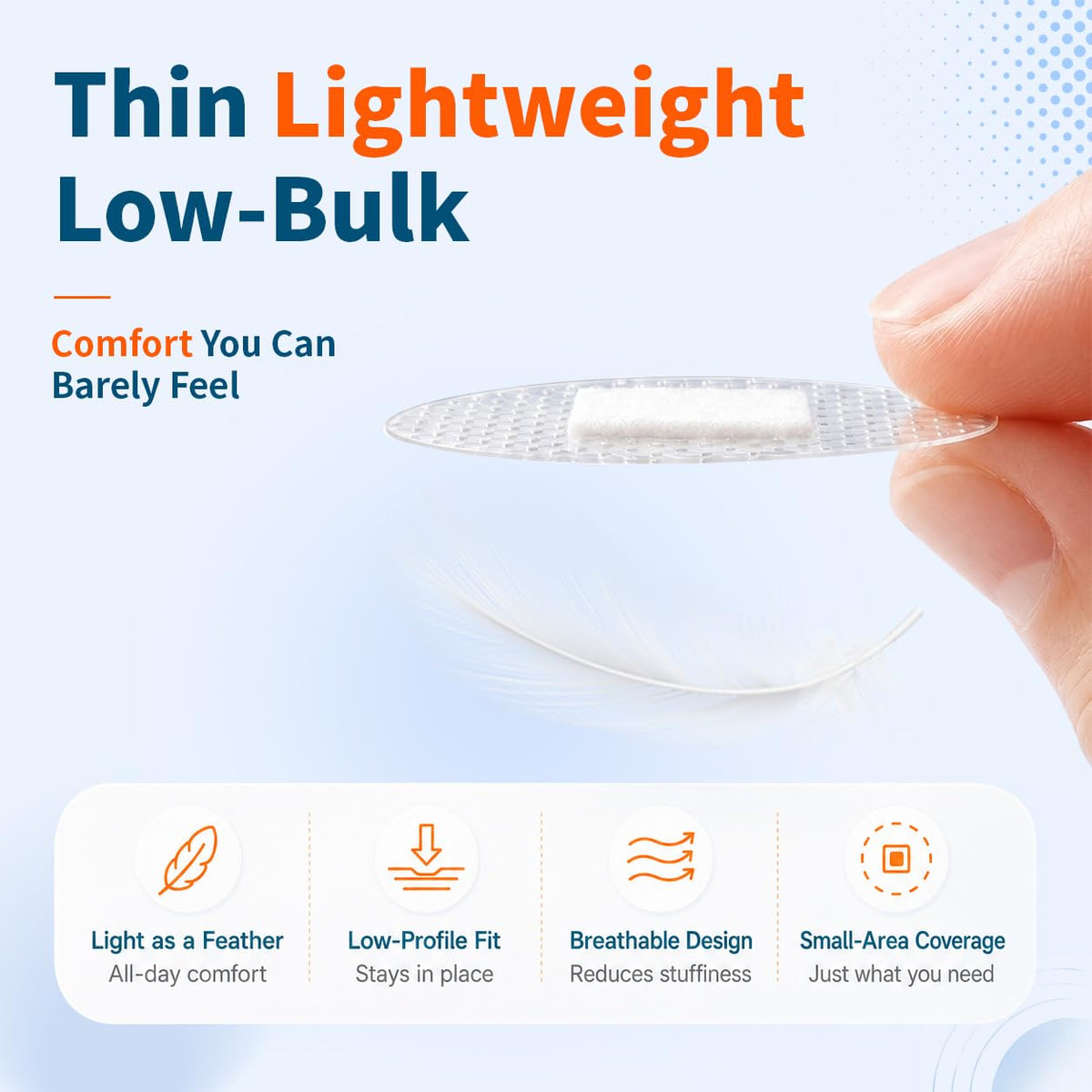 3 Sizes Clear Small Round Bandages, 100 Count, Secure Hold