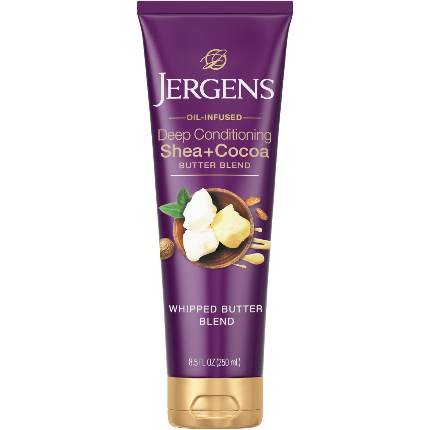 Jergens Shea and Cocoa Whipped Body Butter Lotion, Tone Enriching Hand And Body Lotion for Dry Skin, with Vitamins B3 & E, 8.5 Oz | Whipped Body Butter, Vitamins E & B3, Hydrates Deeply, Evens Skin Tone, Soft Smooth Feel