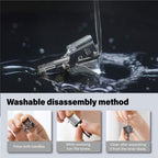 ROYAL Birdie Manual Nose Hair Trimmer for Men, Made in Korea Battery Free Painless Water Resistant Nose Trimmer with 12 Dual Blades, Patented ET-4 Series