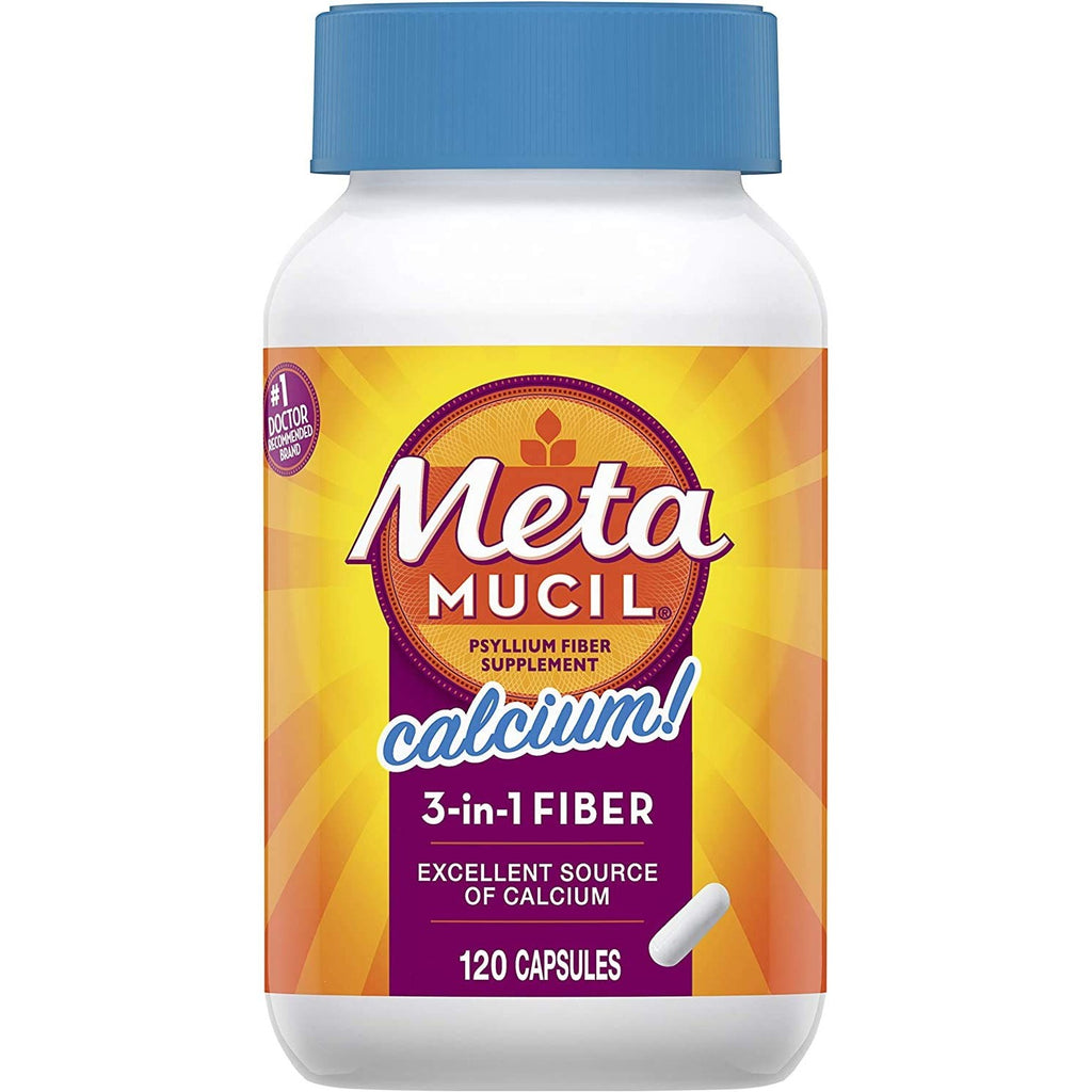 Metamucil, Psyllium Husk GLP-1 Friendly Fiber Capsules, 300 Capsules, 3-in-1 Fiber Supplement, Daily Psyllium Husk Fiber Capsules Help Support Digestive Health by Promoting Regularity*