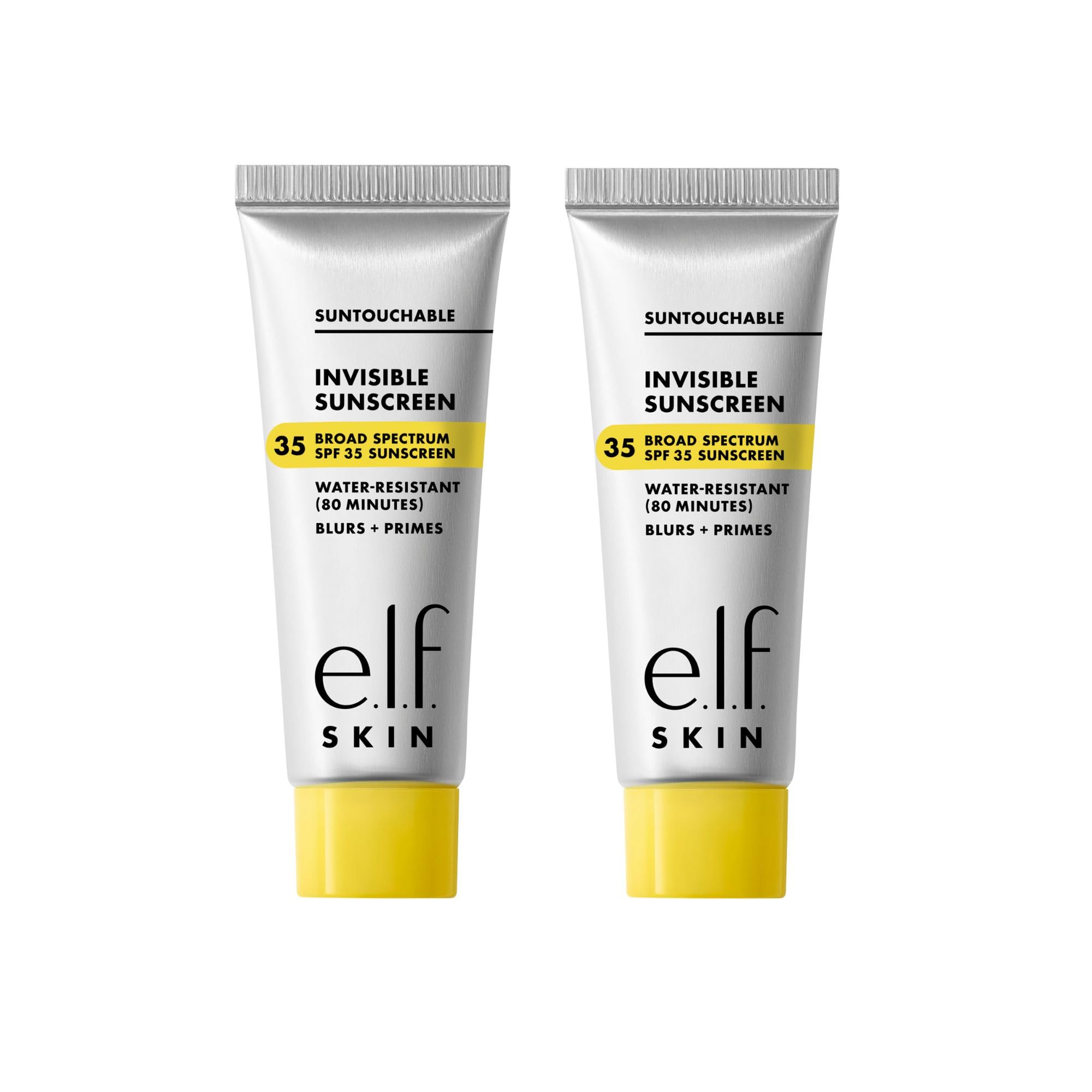 e.l.f. SKIN Suntouchable Invisible SPF 35 Sunscreen Mini, Lightweight Gel for Under Makeup, Daily Face Sunscreen for Women, Vegan & Cruelty-Free