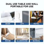 White OF-990 Slimline Wall-Mountable Basic Corded Telephone No AC Power Required