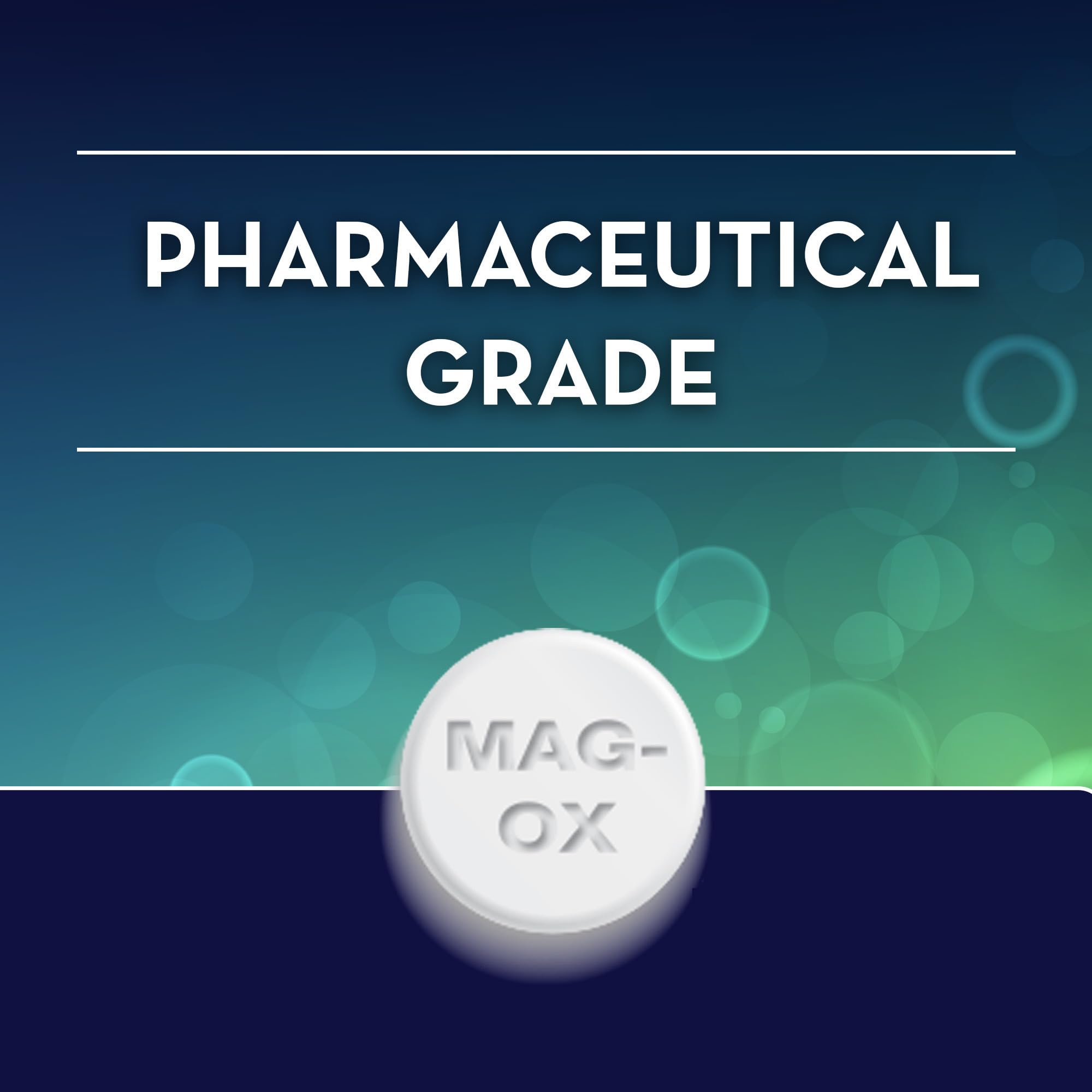 Mag-Ox High Potency Magnesium Supplement, Tablets, 60 Count | Pharmaceutical Grade Magnesium Oxide, 482 mg Per Dose, Magox 400 Magnesium