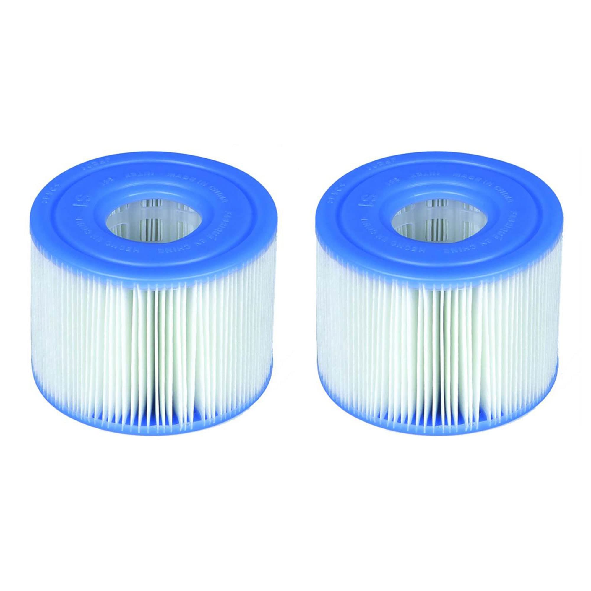 Buy now Intex 29001E PureSpa Type S1 Heavy Duty Easy Set Dacron Paper Hot Tub Spa Filter Replacement Cartridge for Various PureSpa Models, (12 Pack) at indiglob india