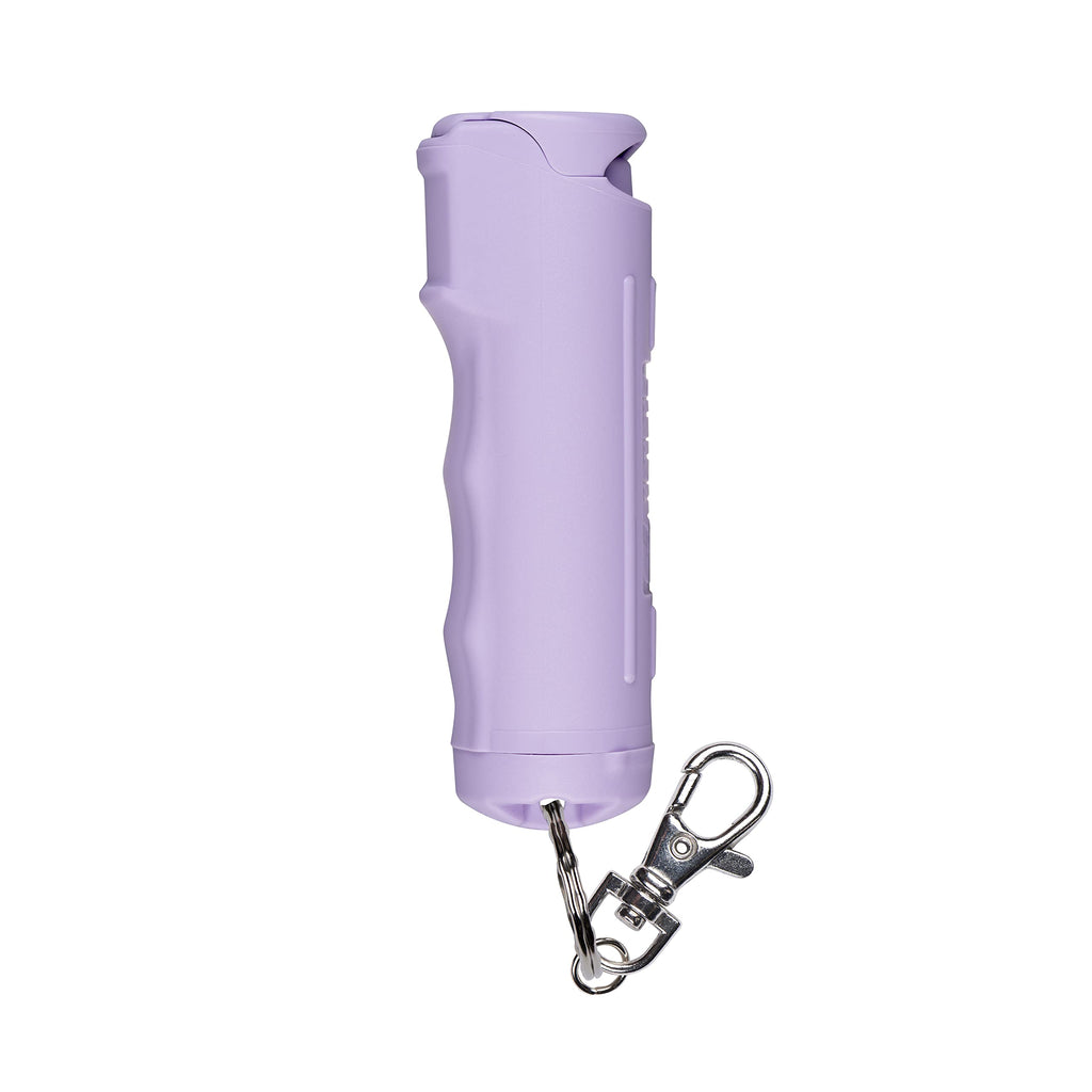 Buy now Sabre Pepper Gel - Fast Flip Top, Snap-Clip Keychain, Easy to Use & Carry, Maximum Police Strength OC Spray with UV Dye for Self Defense, 10 Second Spray Time, Finger Grip for Faster Aim, 0.54 fl oz Lavender at indiglob india