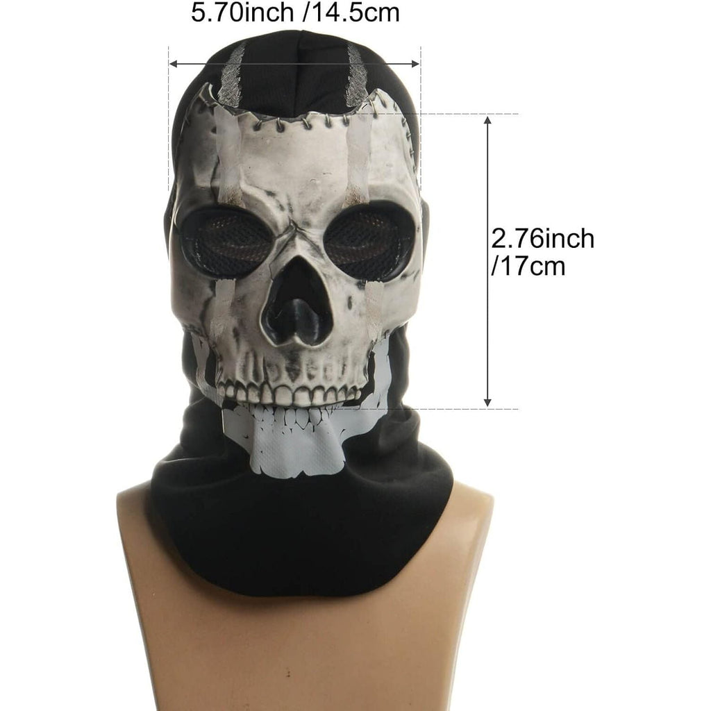 Buy now Halloween Ghost Mask COD Full Head Skull Mask, Game MW2 Ghost for Costume Cosplay at indiglob india