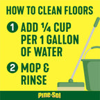 Pine-Sol Multi-Surface Cleaner, Floor Cleaner, Lemon, 96 Fluid Ounces