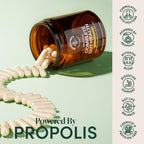 Beekeeper's Naturals Complete Gut Health, 3-in-1 Pre, Post, Probiotics 60ct | 3-in-1 Prebiotic, Postbiotic, Probiotics, Digestive Health & Bloating Relief for Women & Men, Propolis Powered