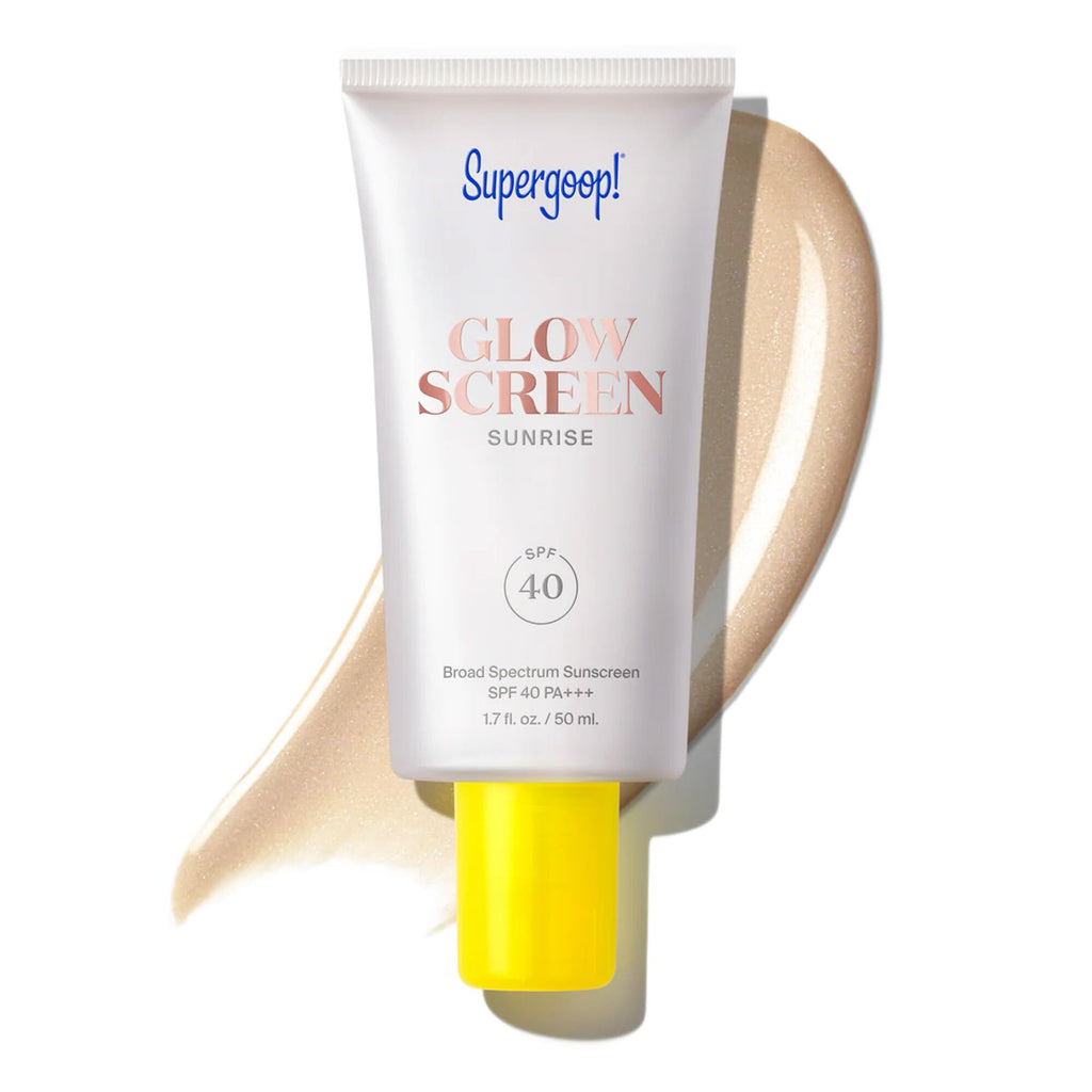 Supergoop! Glowscreen SPF 40, Sunrise (Champagne Glow) - 1.7 fl oz - Glowy Primer + Broad Spectrum Tinted Sunscreen - Helps Filter Blue Light - Hydration - Hyaluronic Acid & Vitamin B5
