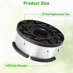 AF-100 Line String Trimmer Weed Eater Spool for Black & Decker 0.065" 30ft