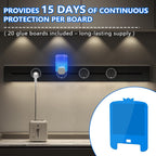 20 PCS Refill Cartridges Compatible with Raid Light Trap Refills Glue Boards Replacement Set, Refill Cartridges Compatible with STEM Blue Light Trap, Double-Sided Adhesive Sticky Traps Glue Cards