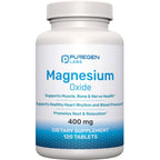 Magnesium 400mg [High Potency] Supplement – Magnesium Oxide for Immune Support, Muscle Recovery, Leg Cramps and Relaxation 120 Tablets