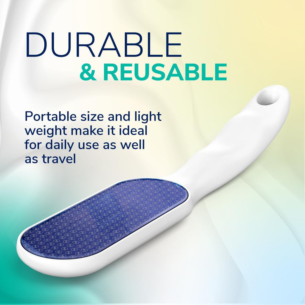 Dr. Scholl's Hard Skin Remover Nano Glass Foot File - Foot Callus Remover, Durable Foot Scrubber, Dead Skin Remover, Hygienic Pedicure Tool, Long Lasting Foot Buffer, Soft Smooth Feet