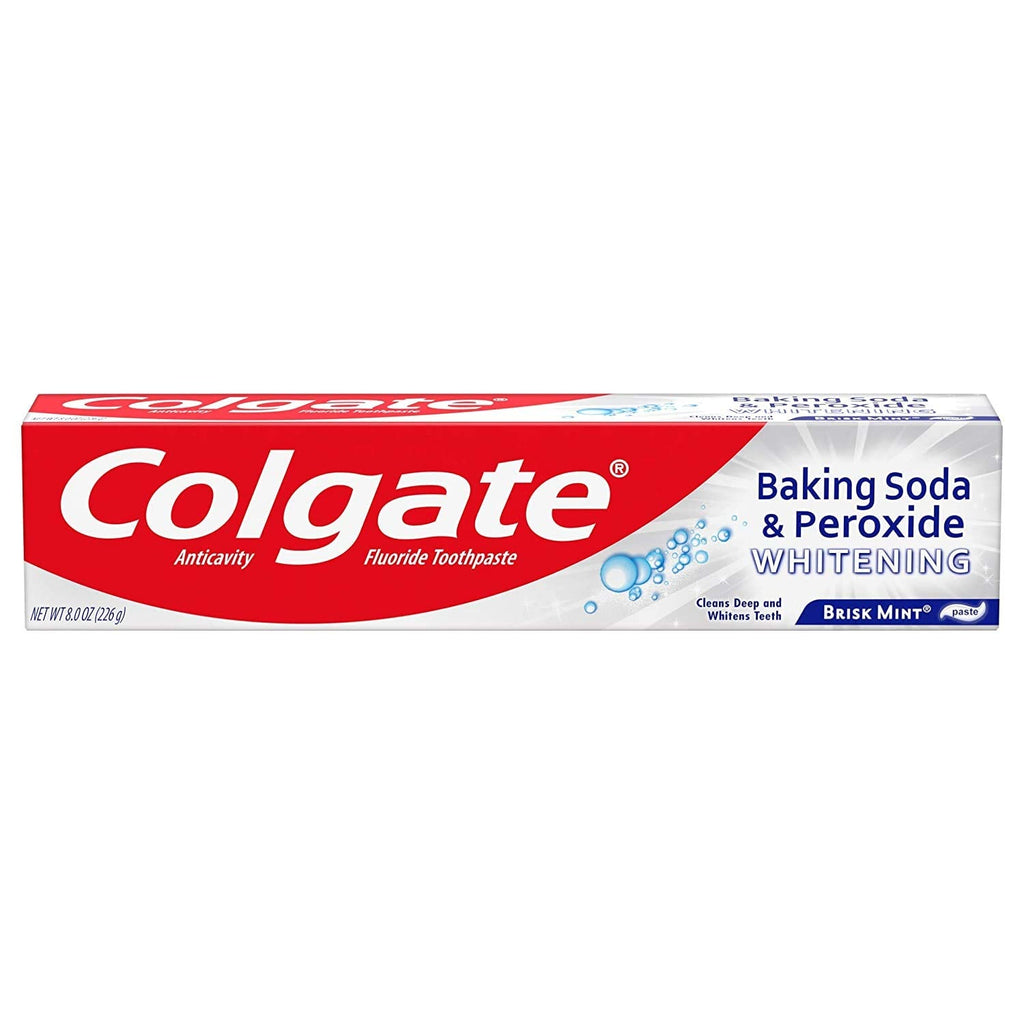 Buy now Colgate Baking Soda and Peroxide Whitening Bubbles Toothpaste, Brisk Mint, 8 Ounce at indiglob india