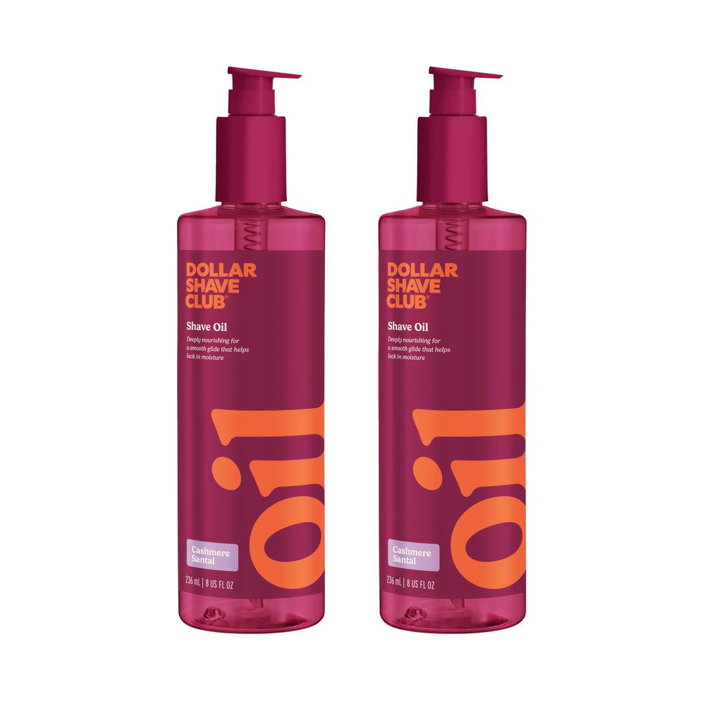 Dollar Shave Club For Women - Shave Oil 8oz (2 Pack) - Easy Glide Shave Aid