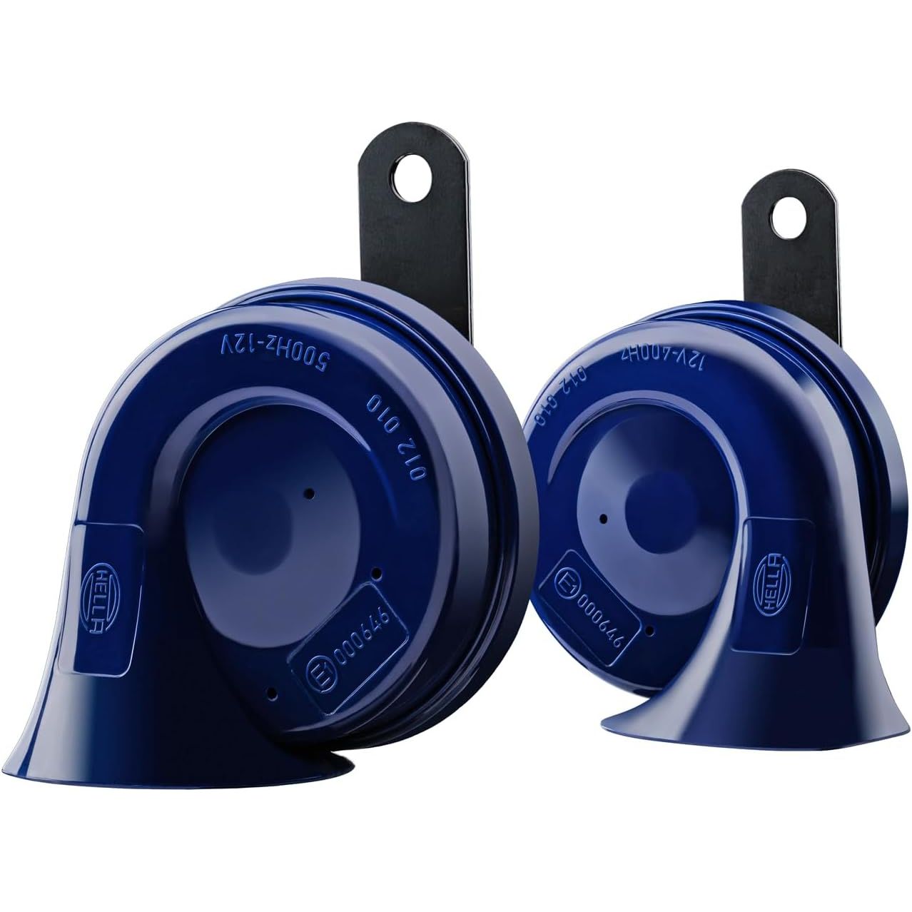 Buy now HELLA 007424801 Twin Trumpet High/Low Tone 12V Horn Kit with Bracket, Red Blue Universal at indiglob india