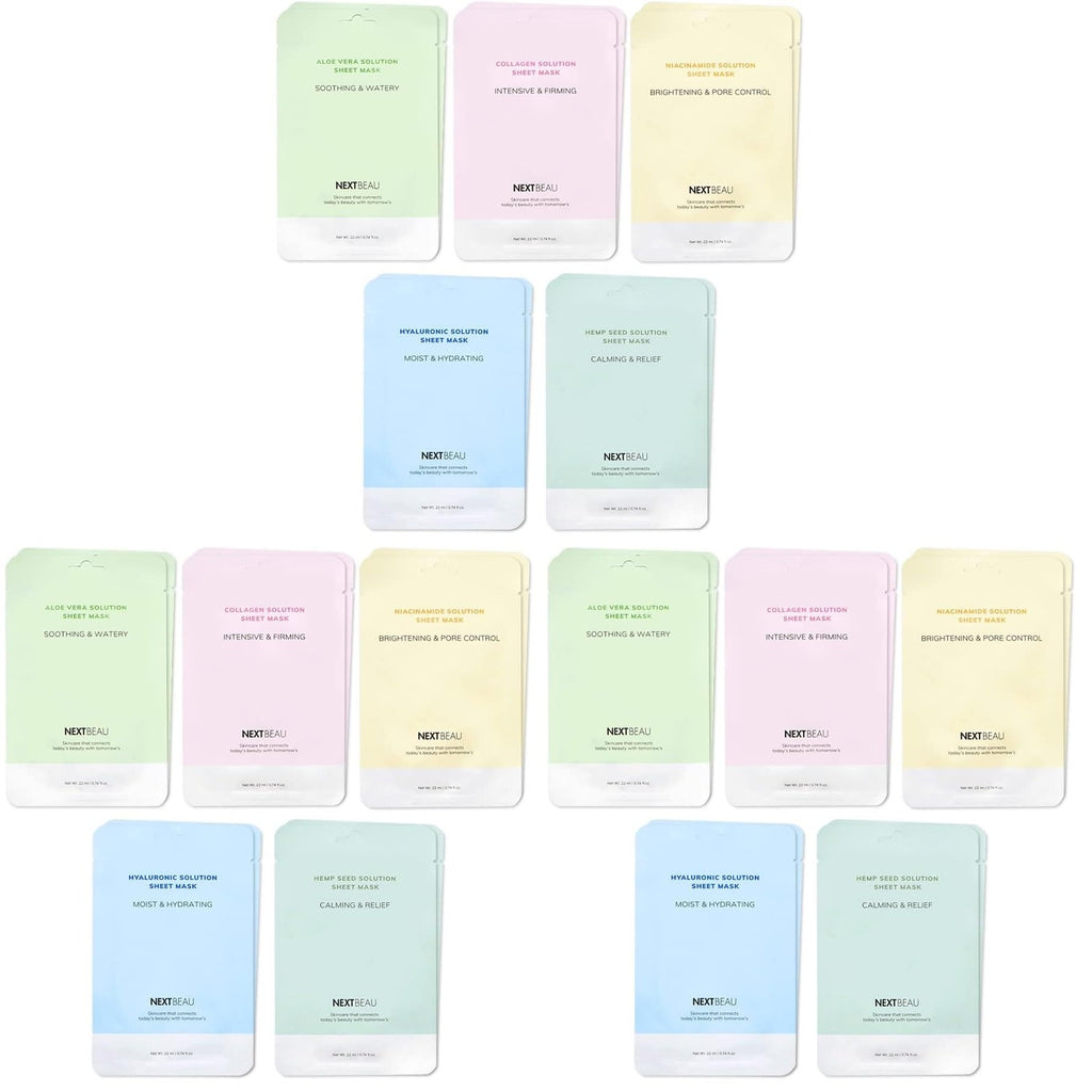 Collagen Hydrogel Face Mask, Pack of 4, 34g Each | Hydrolyzed Collagen, Hyaluronic Acid, Niacinamide & Peptides, Deep Hydration, Smooth Skin
