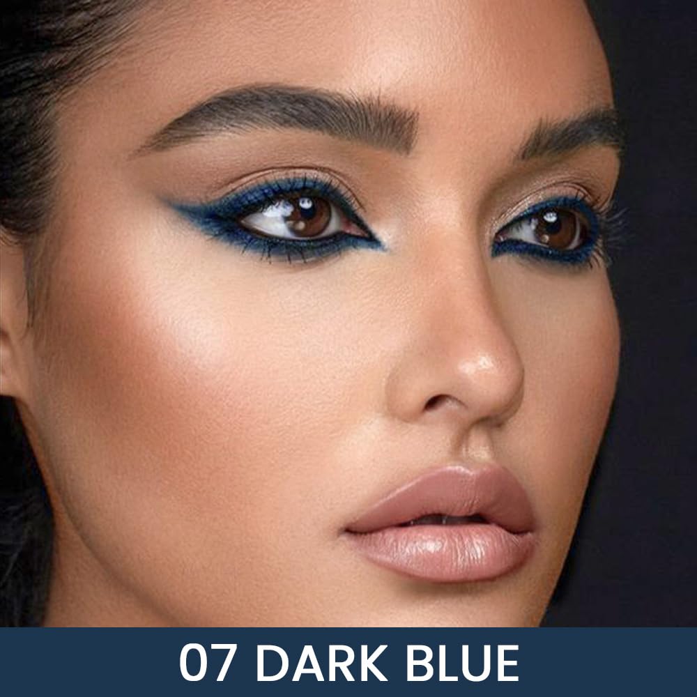 Authentic Kaely 2Pcs Gel Eyeliner Pencil in Dark Blue, enhancing eyes with vibrant color for natural beauty. 100% genuine product.