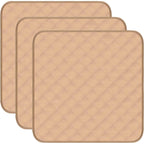 Buy now RIQINXIN Washable Incontinence Chair Pads 3pcs Waterproof Seat Protector Pads for Wheelchair Armchair Adults21x22in (Beige) at indiglob india