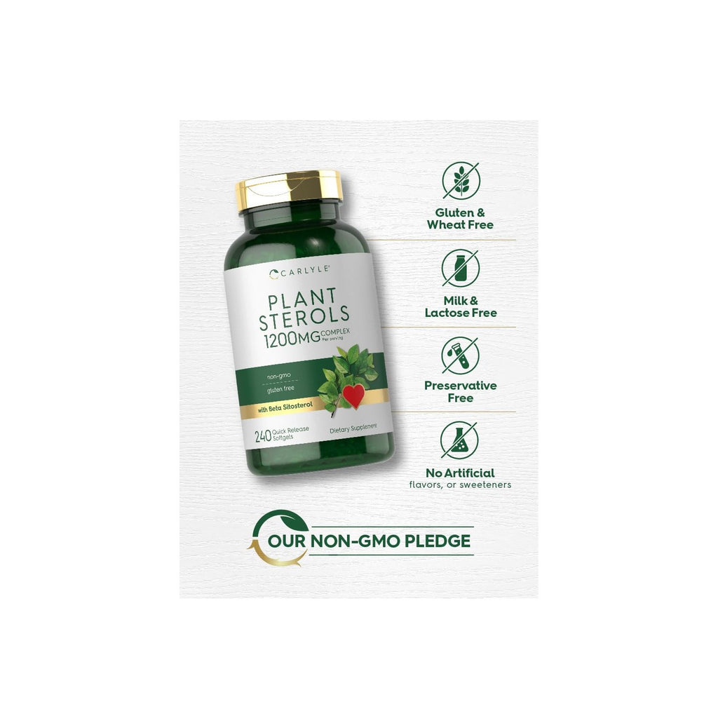 Carlyle Plant Sterols 1200 mg | 240 Ultra Potent Softgel Capsules