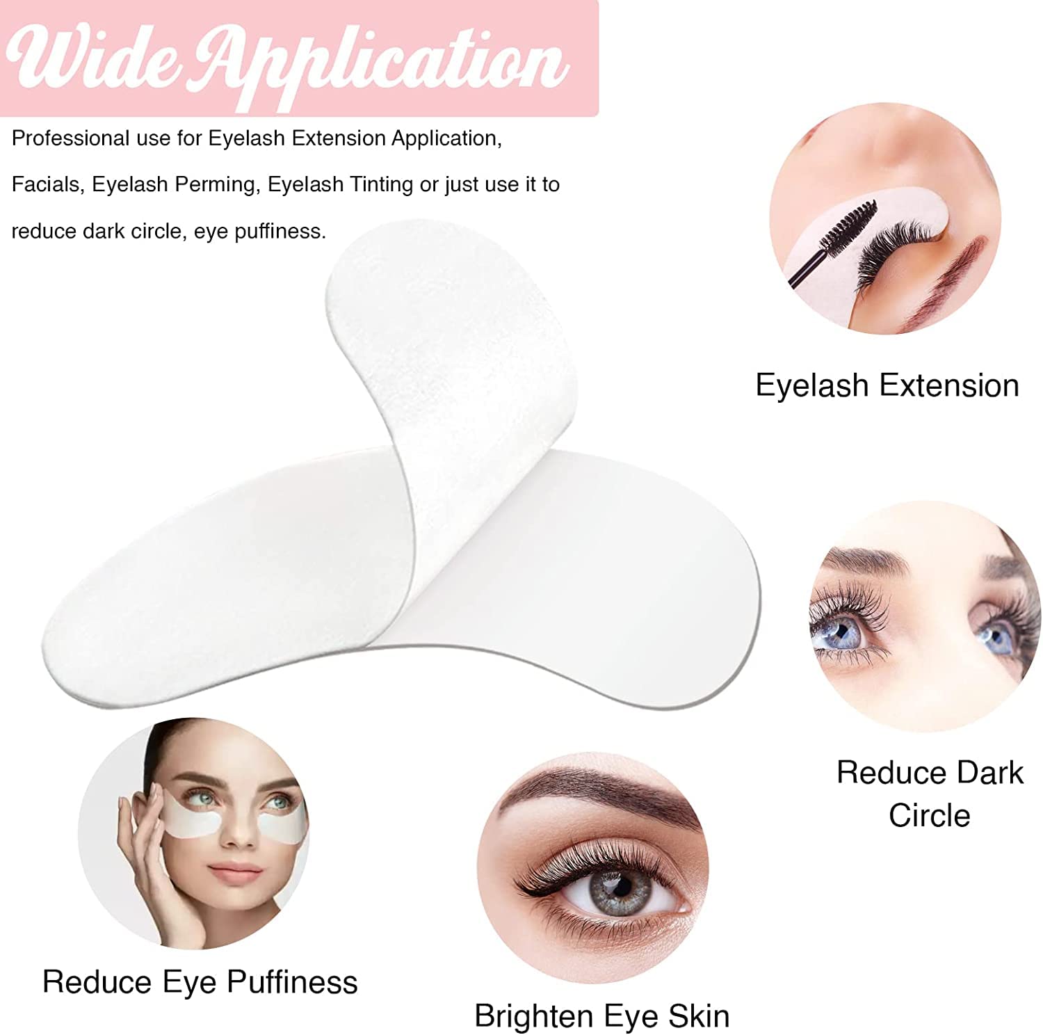Buy now 100 Pairs GreenLife Natural Hydrogel Eye Gel Pads - Collagen and Aloe Vera Patches for Under Eyes - Eyelash Extension Kit at indiglob india