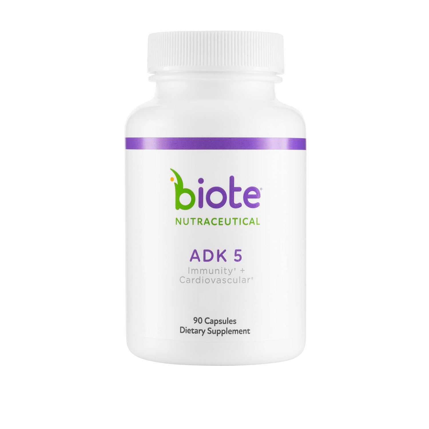 Biote Nutraceuticals - ADK 5 - Immunity + Cardiovascular (90 Capsules)