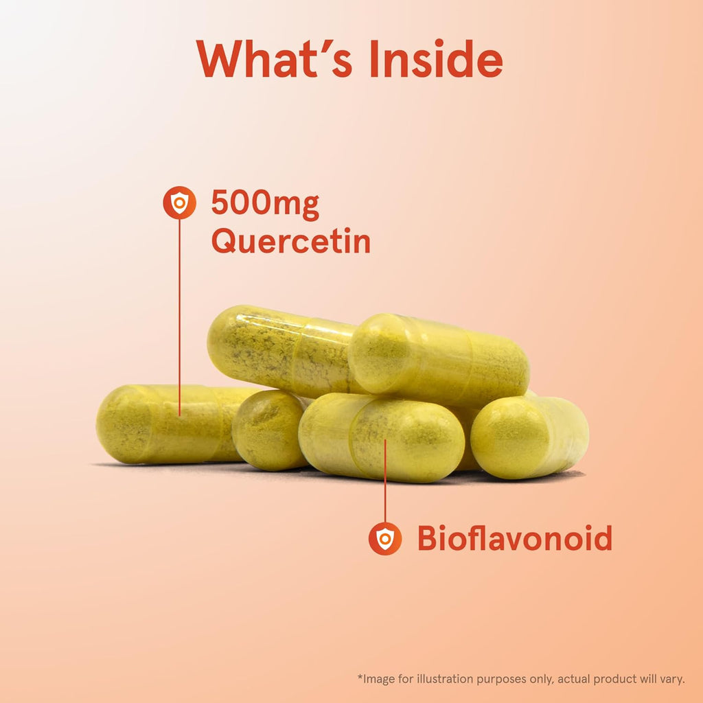 Buy now Jarrow Formulas Quercetin 500 mg - 200 Veggie Caps - Supports Antioxidant Status, Cardiovascular Health & Immune Health - 200 Servings at indiglob india