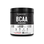 Jacked Factory BCAA Powder (Fermented) - 6g Branched Chain Essential Amino Acid Supplement for Improved Muscle Recovery, Reduced Fatigue, Increased Strength, Muscle Growth - 30 Servings, Fruit Punch