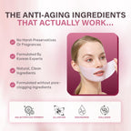 Bio-Collagen Face Mask Overnight – Hydrating Korean Sheet Mask – Niacinamide & Low Molecular Collagen – Firming & Smoothing Skincare for All Skin Types – 4 Masks