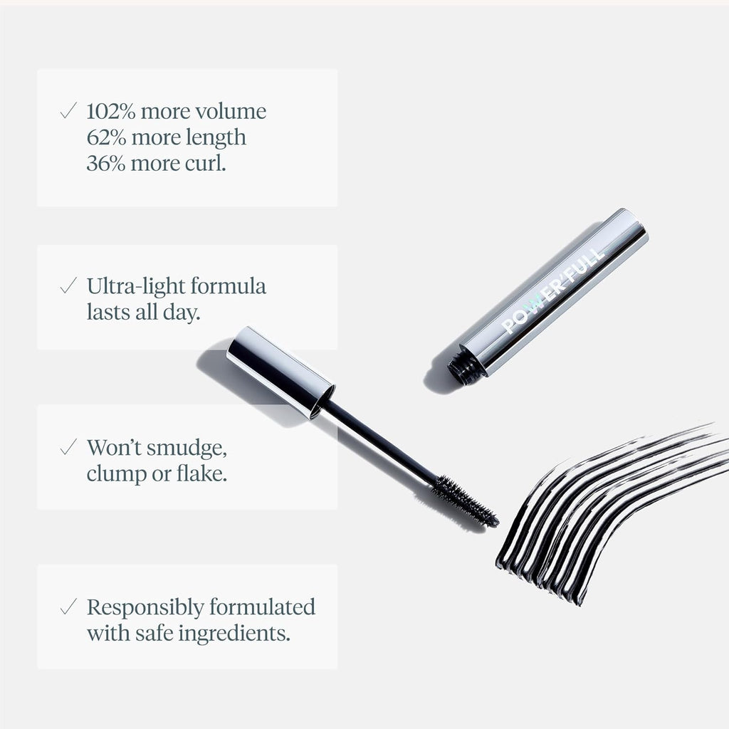 Wonderskin Power'full Mascara - Black Mascara for Length & Volume
