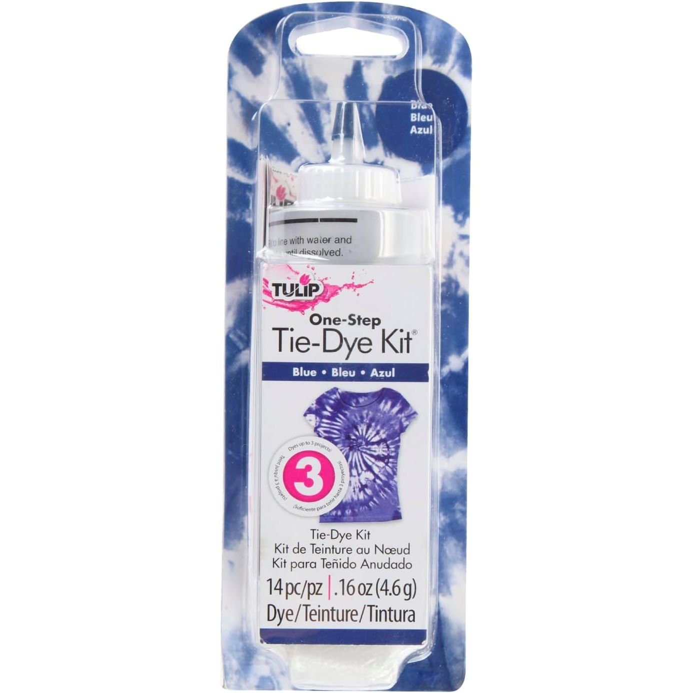 Buy now Tulip One-Step Tie-Dye Kit, Vibrant Colors for Fabric 4 fl oz, Yellow Blue at indiglob india