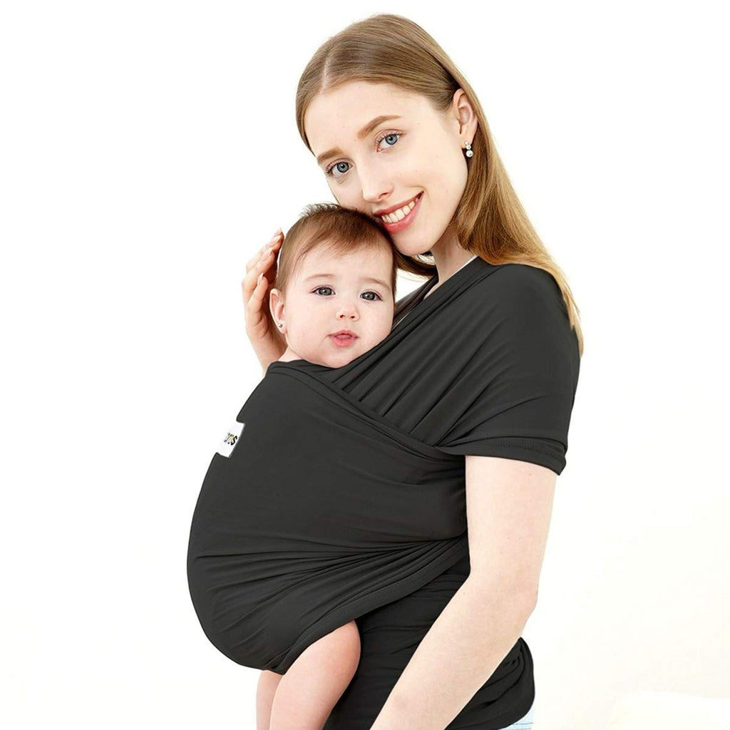 Buy now Acrabros Baby Wrap Carrier,Hands Free Baby Carrier Sling,Lightweight,Breathable,Softness,Perfect for Newborn Infants and Babies Shower Gift,Black at indiglob india