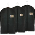 Buy now Garment Storage Bags Suit Bag - Travel 39.4 Inch Coat Covers Protector with Clear Window and ID Card Holder for Dress, Jacket, Uniform - Black, Set of 3 Default at indiglob india