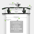 KAKICLAY 2026 Upgrade Multi-Grip Pull Up Bar with Smart Larger Hooks Technology - USA Original Patent, Designed, Shipped, Warranty