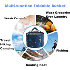 Buy now 14L Collapsible Foot Soaking Bath Basin Bag with Handles for Kids, Portable Pedicure Feet Spa Bucket Tub for Travel Camping at indiglob india