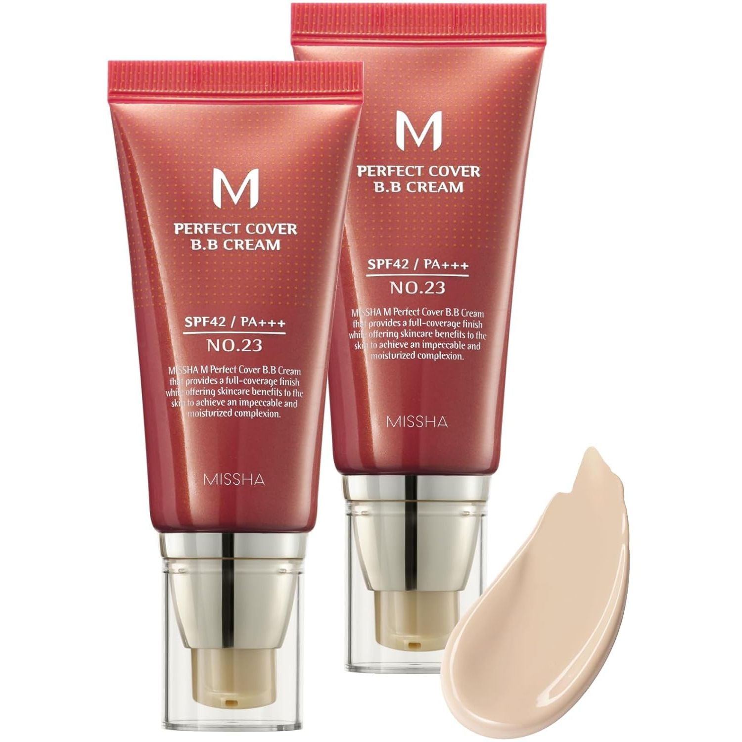 Buy now MISSHA M Perfect Cover BB Cream No.13 Bright Beige - Fair with Cool Undertone SPF 42 PA +++ 1.69 Fl Oz - Tinted Moisturizer with SPF 1.69 Fl Oz (Pack of 2) No.23 (Natural Beige) at indiglob india