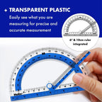 Helix - Swing arm Protractor - 180 Degree - Transparent