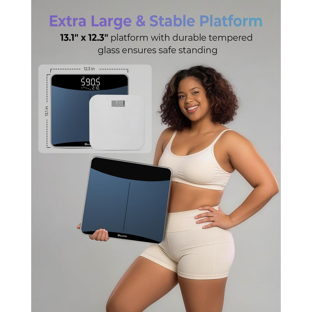 Ovutek 600lb Scale for Body Weight with Weight Trends, High Accurate, Bule