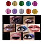 10 Colors Liquid Glitter Eyeliner, Metallic Shimmer Waterproof Makeup