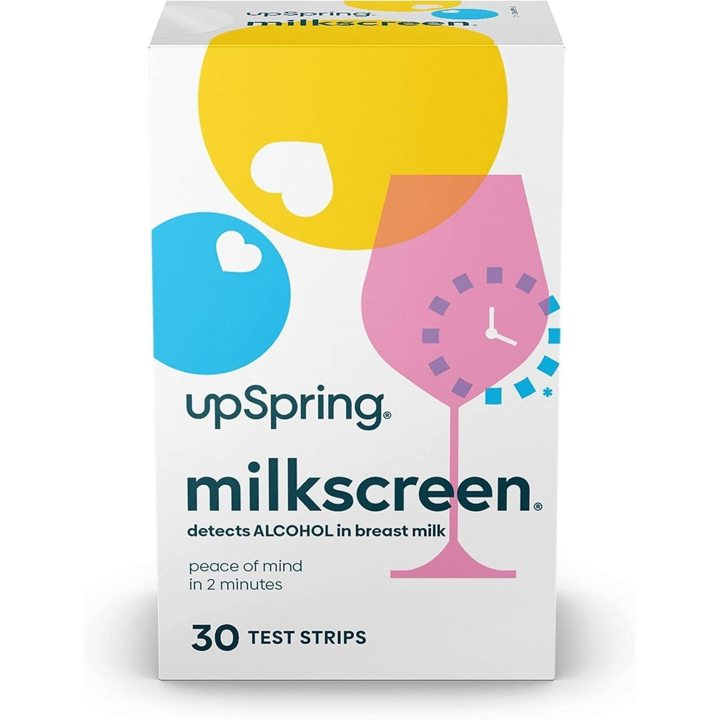 Buy now Upspring Milkscreen Test Strips to Detect Alcohol in Breast Milk - 2 Minutes with Results, at-Home Test for Breastfeeding Moms, Quick Accurate Simple Breast Milk Alcohol Dip Test, 30 Test Strips at indiglob india