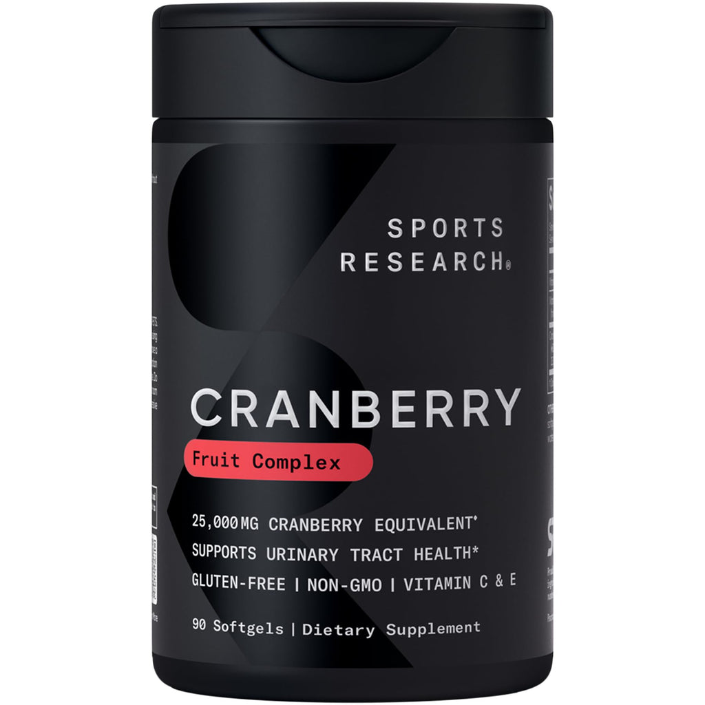 Sports Research® Cranberry Fruit Complex 500mg, 90 Softgels