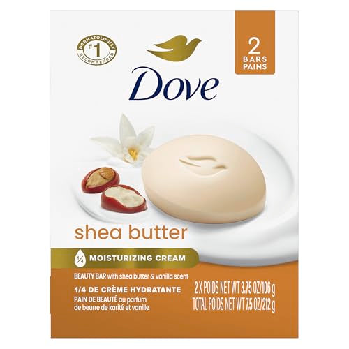 Buy now Dove Beauty Bar Gentle Skin Cleanser Shea Butter 2 Bars Moisturizing for Gentle Soft Skin Care More Moisturizing Than Bar Soap 3.75 oz at indiglob india