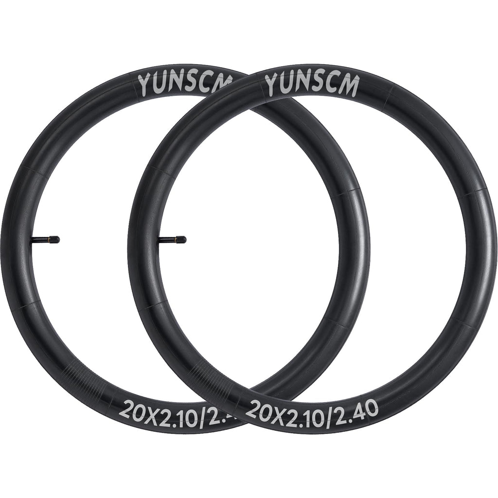 2-PCS 20" Heavy Duty Bike Tubes 20x2.10/2.125/2.25/2.30/2.35/2.40 Premium Butyl 20" Bicycle Inner Tubes Compatible with 20 x 2.10-2.40 Kids, BMX, City, Mountain Bike Tire Tubes Schrader Valve