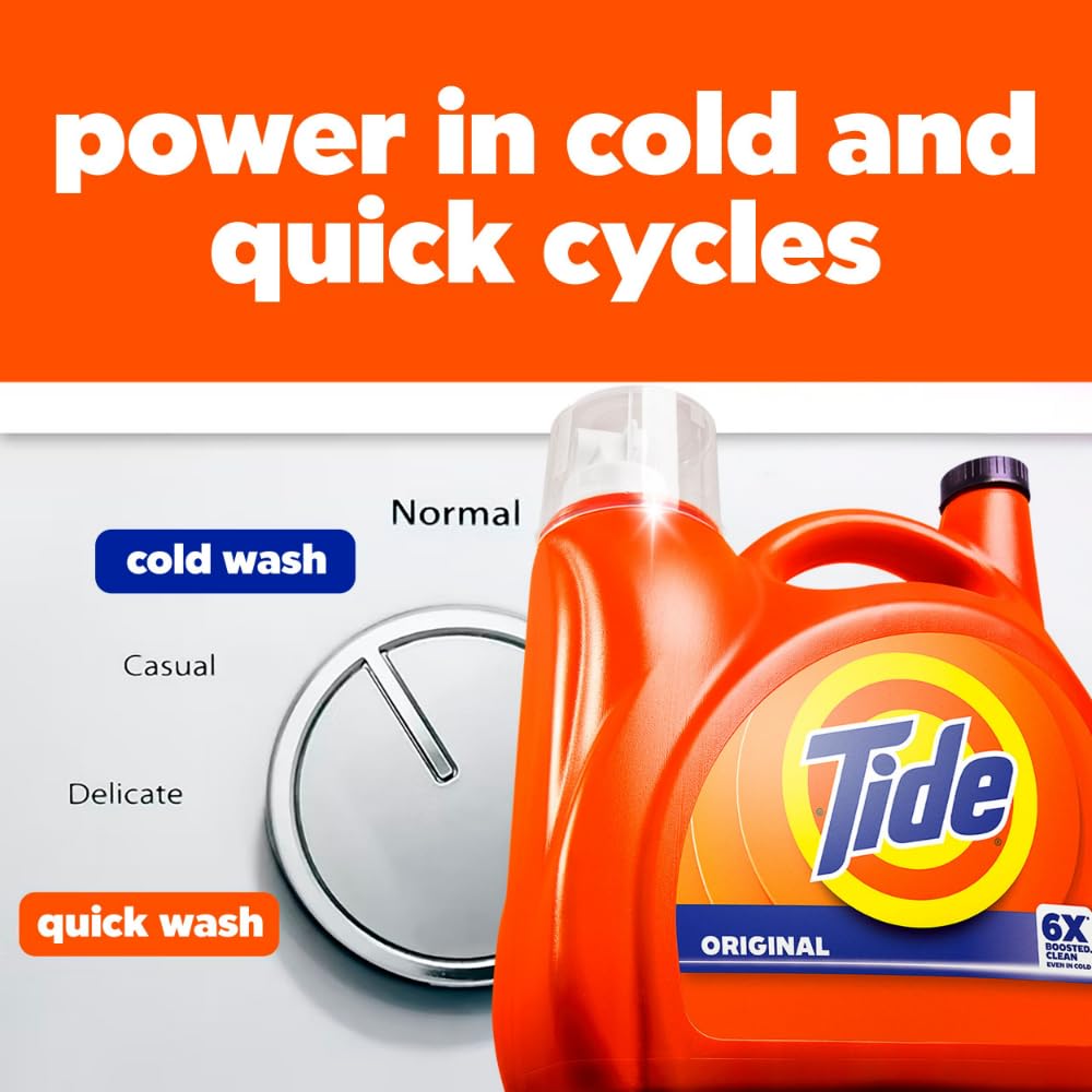 Buy now Tide Laundry Detergent Liquid, Original Scent, 80 Loads, 105 FL OZ, Works on 100% of Common Stains, Laundry Soap, Liquid Laundry Detergent at indiglob india