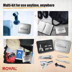 Buy now ROYAL [Made in Korea] Nose Hair Trimmer for Men Set, Birdie Set, with Nail Clippers and Tweezers, Manual, Battery-Free, Waterproof, Painless with Twelve Dual-Edged Blades, Patented Mechanism RET-4 at indiglob india