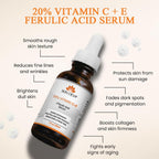 Buy now SKIN DEVA 20% Vitamin C Serum for Face with Vitamin E Plus Ferulic Acid Skincare Water Based 1 fl oz 30 ML Rejuvenates Skin to Fresh & Neutralizes Free Radicals to Brighten Even Vitamin Serum at indiglob india