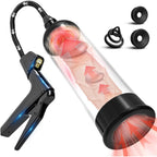 UTIMI Sex Toy Penis Pump Enlarger with 3 Rings 2 Sleeves Stronger Erections