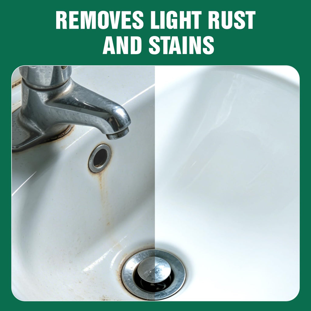 5 Pack Hard Water Stain Remover for Bathroom Faucet Tub Toilet Shower Glass