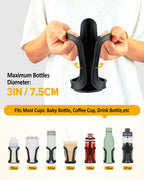 BUNDLEPRO Stroller Cup Holder, Universal Bike Cup Holder, 2 Pack, Black